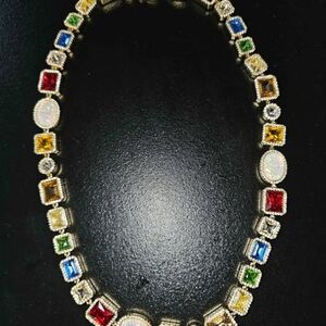 Elegant Multicolor Gemstone Necklace